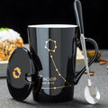Caneca Zodiacal em Cerâmica com Tampa e Colher