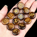 Kit Zodiacal com 12 Pedras Naturais — 12 Signos
