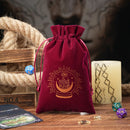 Bolsa de Veludo para Tarô — Fases da Lua