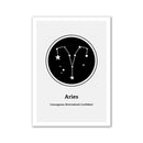 Quadro Decorativo Zodiacal em Tela - Signos