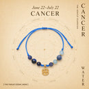 Pulseira Trançada Zodiacal com Pedra Natural