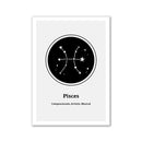 Quadro Decorativo Zodiacal em Tela - Signos