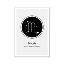 Quadro Decorativo Zodiacal em Tela - Signos
