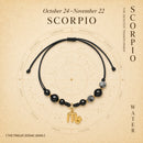 Pulseira Trançada Zodiacal com Pedra Natural