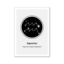 Quadro Decorativo Zodiacal em Tela - Signos