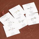 Pulseira Zodiacal com Pedra Natural e Corda Trançada