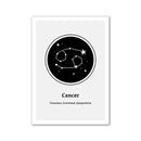 Quadro Decorativo Zodiacal em Tela - Signos