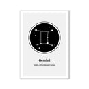 Quadro Decorativo Zodiacal em Tela - Signos