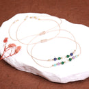 Pulseira Zodiacal com Pedra Natural e Corda Trançada