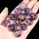 Kit Zodiacal com 12 Pedras Naturais — 12 Signos