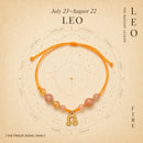 Pulseira Trançada Zodiacal com Pedra Natural