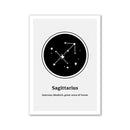 Quadro Decorativo Zodiacal em Tela - Signos