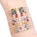 Pulseira Zodiacal com Pedra Natural e Corda Trançada