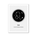 Quadro Decorativo Zodiacal em Tela - Signos