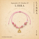 Pulseira Trançada Zodiacal com Pedra Natural
