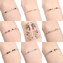 Pulseira Zodiacal com Pedra Natural e Corda Trançada